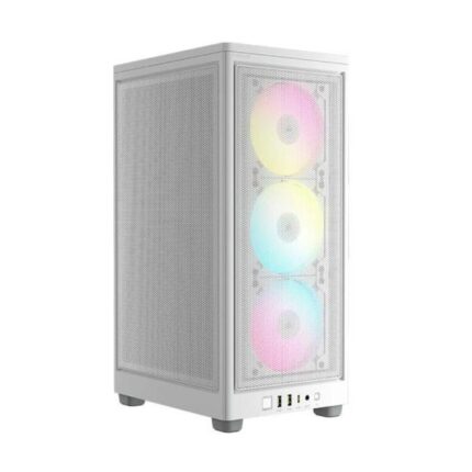 CASE RGB CORSAIR 2000D AIRFLOW MINI TOWER VENTILADORES 3 DE 120MM CON REJILLAS DE ACERO CC-9011247-WW