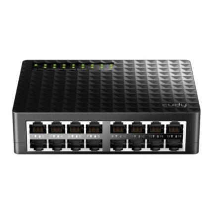 SWITCH  CUDY  FS1016D 1.0  16 PUERTOS RJ45  10/100 MBPS  NO ADMINISTRABLE