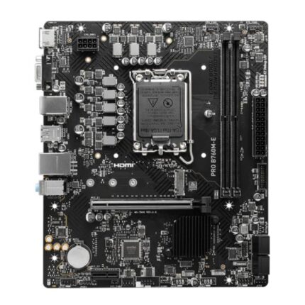 TARJETA MADRE MSI PRO B760M-E DDR5 LGA 1700 M-ATX 911-7D48-048 NEGRO