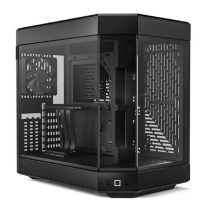 CASE GAMING  HYTE Y60 MID TOWER  VENTILADORES 3 DE 120MM CON VIDRIO FRONTAL, LATERAL Y ESQUINA CS-HYTE-Y60-B