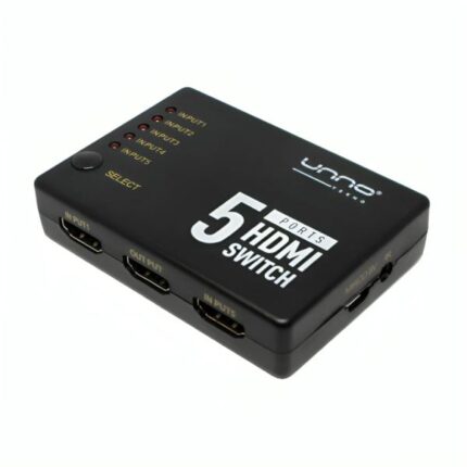 SWITCH UNNO TEKNO HB1203BK SWITCH HDMI 5 PUERTOS 4K 60HZ NO ADMINISTRABLE
