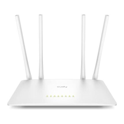 ROUTER INALAMBRICO  CUDY WR1200 2.0  DOBLE BANDA WI-FI (5GHZ)  AC1200