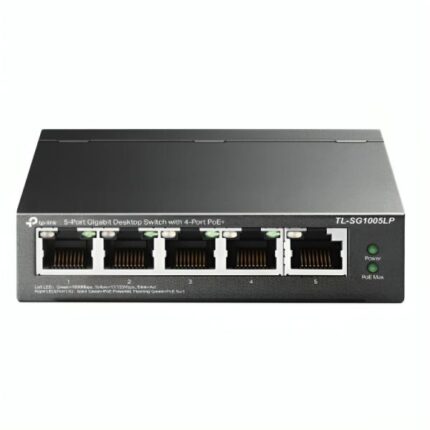 SWITCH TP LINK TL-SG1005LP(UN) 5 PUERTOS RJ45 GIGABIT / 4 PUERTOS POE 10/100/1000 MBPS NO ADMINISTRABLE