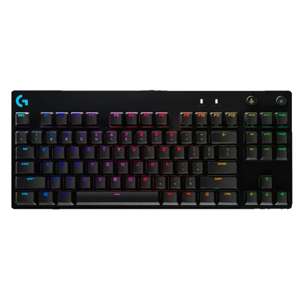 TECLADO GAMING RGB LOGITECH G PRO TKL MECÁNICO ALÁMBRICO INGLÉS 920-009388