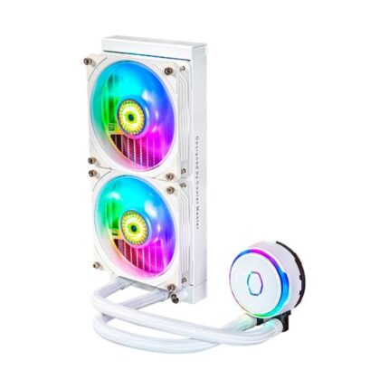 ENFRIAMIENTO LIQUIDO COOLER MASTER MASTERLIQUID PL240 FLUX WHITE EDITION AIO 240MM MLY-D24M-A23PZ-RW