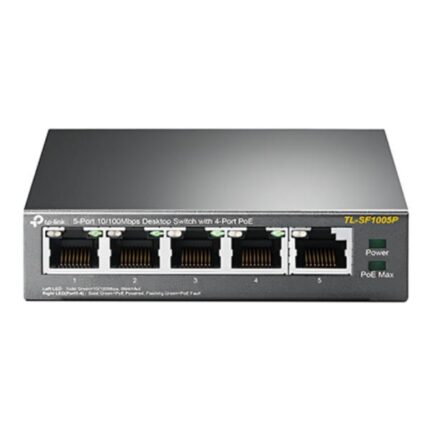 SWITCH TP LINK TL-SF1005P(UN) 5 PUERTOS RJ45 / 4 PUERTOS POE 10/100 MBPS NO GESTIONABLE