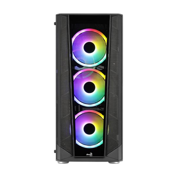 CASE FRGB AEROCOOL PRISM-G-BK-V2 MID TOWER VENTILADORES 4 DE 120MM CON VIDRIO VIDRIO LATERAL Y FRONTAL ACCM-PB29043.11 - Imagen 4