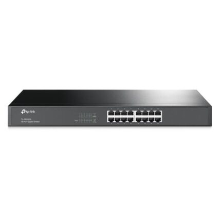 SWITCH TP LINK TL-SG1016 16 PUERTOS GIGABIT 10/100/1000 MBPS NO ADMINISTRABLE 19 PULG
