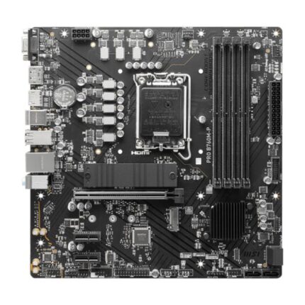 TARJETA MADRE MSI PRO B760M-P LGA 1700 M-ATX DDR5 911-7E02-023 NEGRO