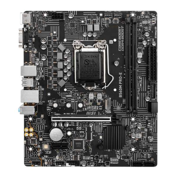 TARJETA MADRE MSI B560M PRO-E LGA1200 MICRO-ATX DDR4 911-7D22-074 NEGRO