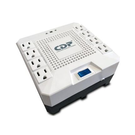 REGULADOR DE VOLTAJE CDP R-AVR1808 1800VA 1000W 8 TOMAS 90?144 VCA PROTECCIÓN DE DATOS AVR