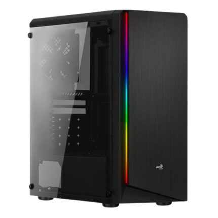 CASE GAMING RGB AEROCOOL RIFT MID TOWER VENTILADOR 1 DE 120MM CON VIDRIO LATERAL ACCM.PV13012.11