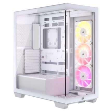 CASE CORSAIR 3500X ARGB WHITE MID TOWER VENTILADORES 3 DE 120MM CON VIDRIO LATERAL Y FRONTAL CC-9011279-WW