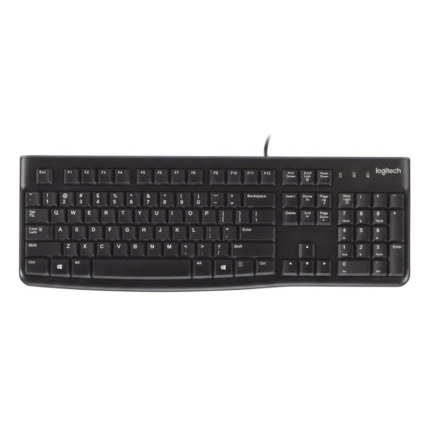 TECLADO LOGITECH K120 CORDED ALÁMBRICO USB INGLÉS 920-002478