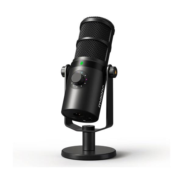 MICRÓFONO GAMING RGB MAONO PD400X USB XLR DINÁMICO PARA PODCAST