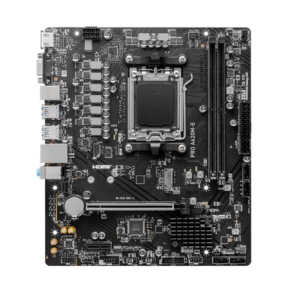 TARJETA MADRE MSI PRO A620M-E AM5 MICRO-ATX DDR5 911-7E28-001 AMD NEGRO