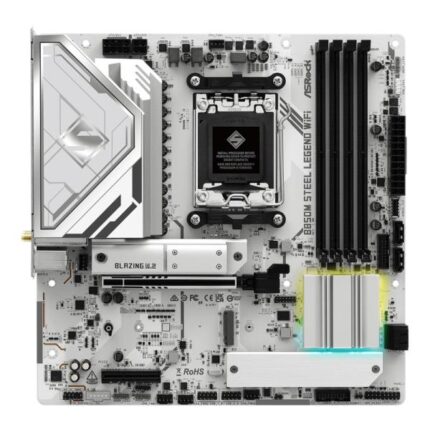 TARJETA MADRE ASROCK B850M STEEL LEGEND WIFI AM5 MICRO ATX DDR5 MB-B850MSLWIFI