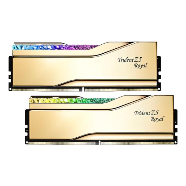 MEMORIA RAM PC 32GB (2X16GB) G.SKILL TRIDENT Z5 ROYAL DDR5 6000MHZ CL28 1.40V F5-6000J2836G16GX2-TR5G