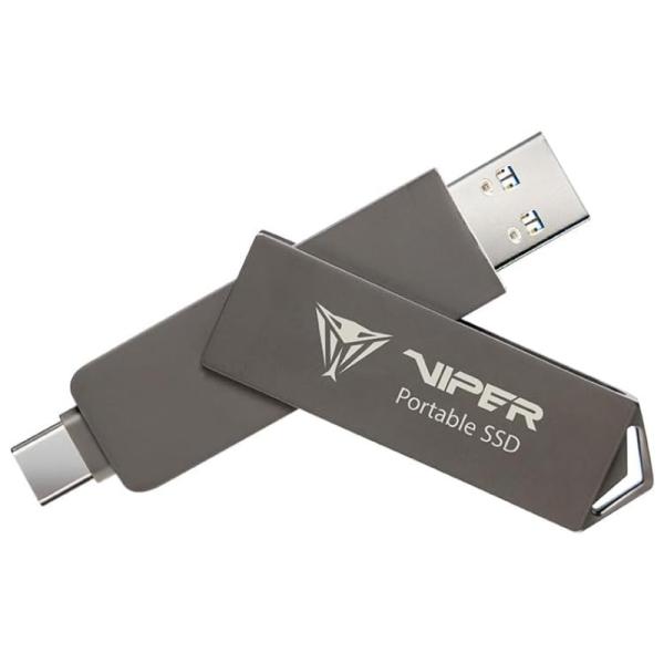 HD SOLIDO EXTERNO 1TB PATRIOT PVP30 DUO COMPACT USB 3.2 GEN 2 TIPO C/TIPO A 1000 MB/S 1000 MB/S PVP301TB28UDG