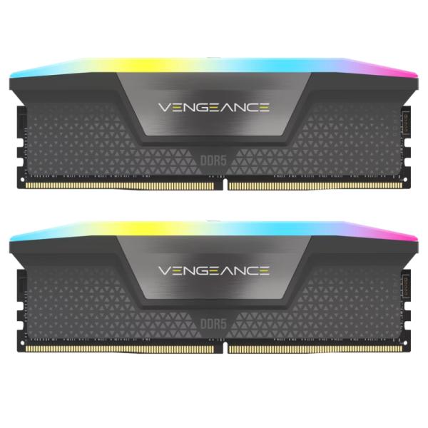 MEMORIA RAM PC 64GB (2X32GB) CORSAIR VENGEANCE RGB DDR5 5600MHZCL40 1.25V CMH64GX5M2B5600Z40K