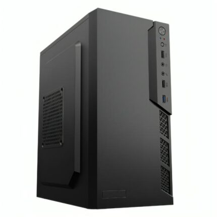 CASE CM23KTRA001C MINI TOWER SIN VENTILACIÓN INCLUIDA CON PANEL LATERAL Y CON FUENTE DE PODER 600W