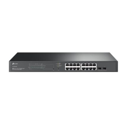 SWITCH TP LINK SG2218P(UN) OMADA 16 PUERTOS RJ45 POE+ + 2 RANURAS SFP GIGABIT 10/100/1000 MBPS ADMINISTRABLE