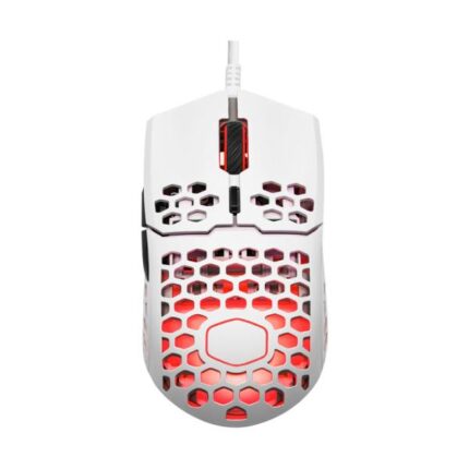 MOUSE GAMING RGB COOLER MASTER MM711 ALÁMBRICO USB 16000 DPI ULTRALIGERO MM-711-WWOL1