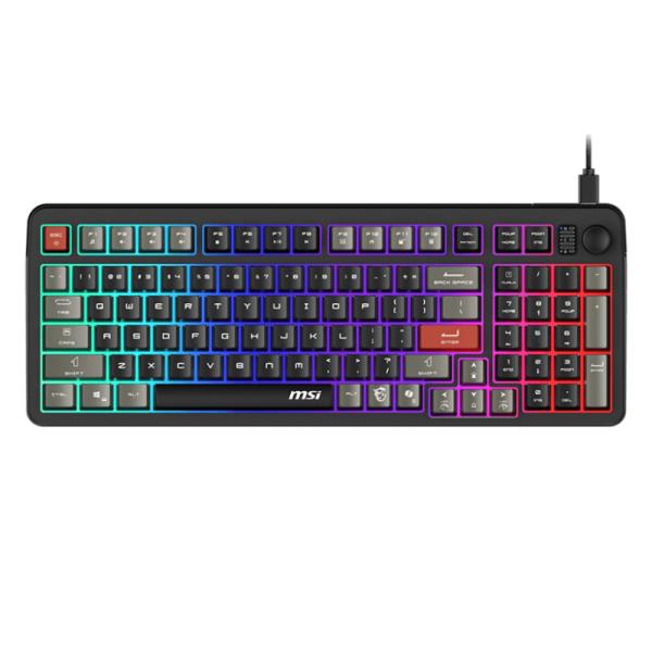 TECLADO GAMING MSI FORGE GK110 US MEMBRANA ALÁMBRICO USB INGLÉS S11-04US2E1-HH9
