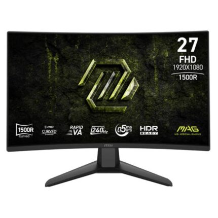 MONITOR GAMING MSI MAG 274CF X24 27 PULG CURVA 1500R 1920X1080 240HZ VA RÁPIDO FREESYNC DISPLAYPORT / HDMI 9S6-3CF51T-004