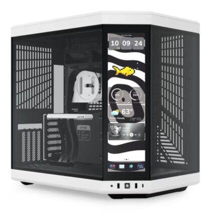 CASE HYTE Y70 TOUCH INFINITE TORRE MEDIA VIDRIO TEMPLADO CON PANTALLA TÁCTIL 14.9 PULG GEN 3 CS-HYTE-Y70TTI-WB