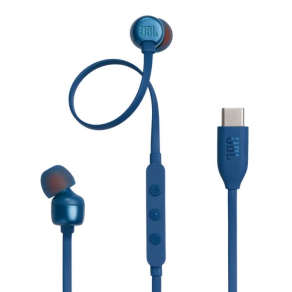 AUDIFONO JBL TUNE 310C ALÁMBRICO TIPO C JBLT310CBLUAM