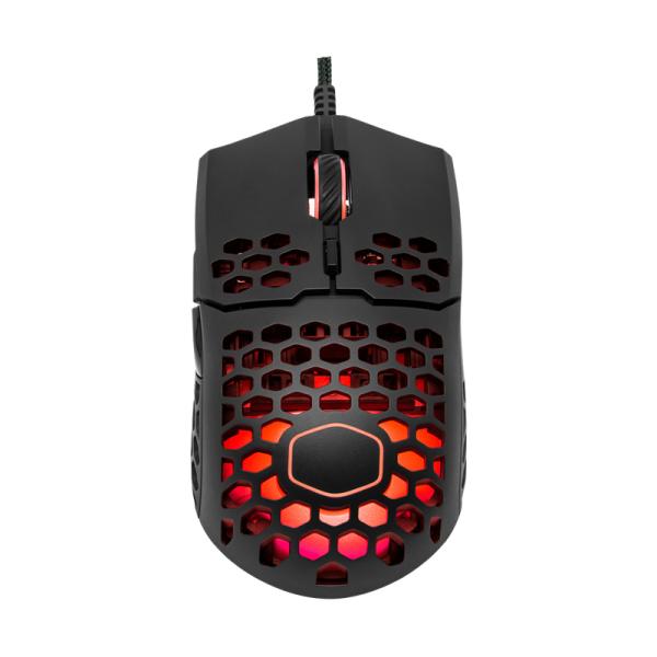 MOUSE GAMING RGB COOLER MASTER MM711 ALÁMBRICO USB 16000 DPI ULTRALIGERO MM-711-KKOL1