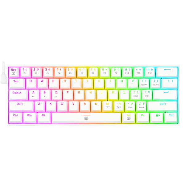 TECLADO GAMING RGB REDRAGON DRAGONBORN K630W MECANICO ALÁMBRICO ESPAÑOL SWITCH CAFÉ