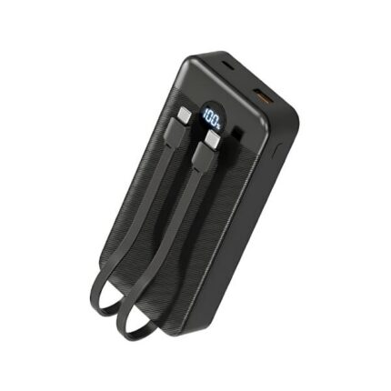POWER BANK NOVA PB-911 20000MAH PD 22.5W/2 USB-A/USB-C/CABLES USB-C Y LIGHTNING