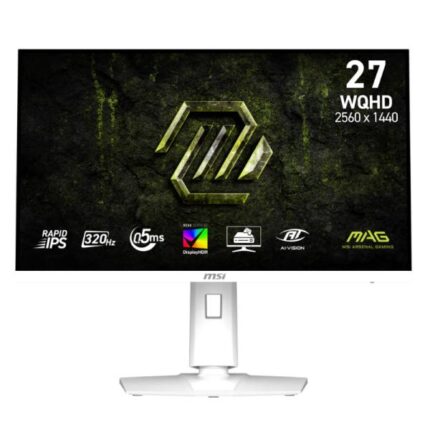 MONITOR GAMING MSI MAG 274QRFW X32 27 PULG PLANA WQHD 2560X1440 320HZ RAPID IPS G-SYNC 9S6-3CE49H-036