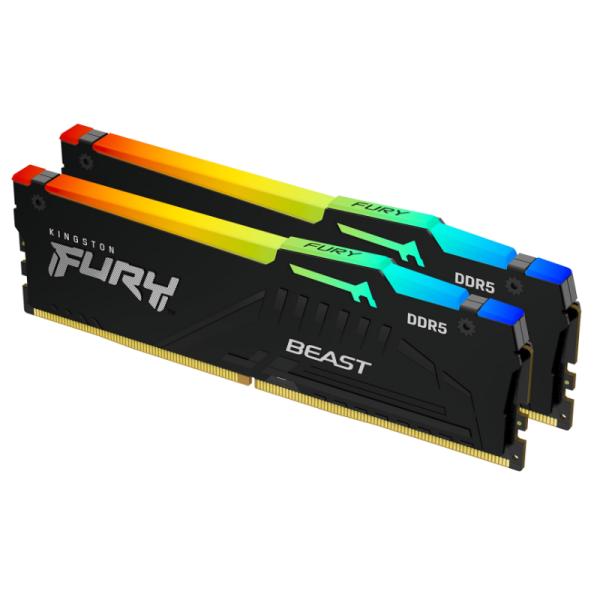 MEMORIA RAM PC 32GB (2X16GB) KINGSTON FURY BEAST DDR5 6800MHZ CL34 1.40V KF568C34BBEAK2-32 - Imagen 2
