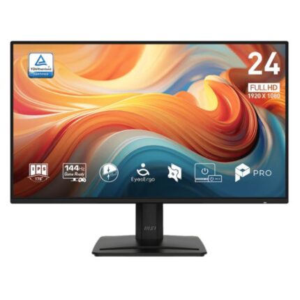 MONITOR MSI PRO MP242 E14A 24 PULG PLANO 1920X1080 FHD 144 HZ IPS ADAPTIVE SYNC HDMI DISPLAYPORT VGA HDR ALTAVOCES 9S6-3PD1CT-014