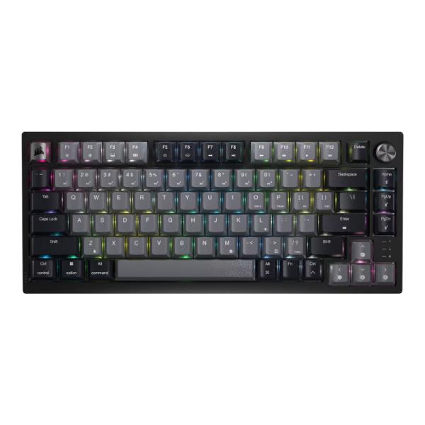 TECLADO GAMING RGB CORSAIR K65 PLUS MECÁNICO INALÁMBRICO BLUETOOTH Y ALÁMBRICO USB INGLÉS CH-91D401L-NA