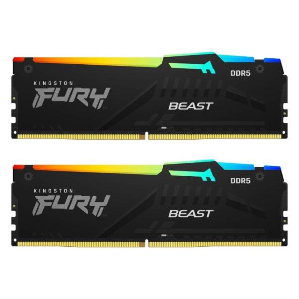 MEMORIA RAM PC 32GB (2X16GB) KINGSTON FURY BEAST DDR5 6800MHZ CL34 1.40V KF568C34BBEAK2-32