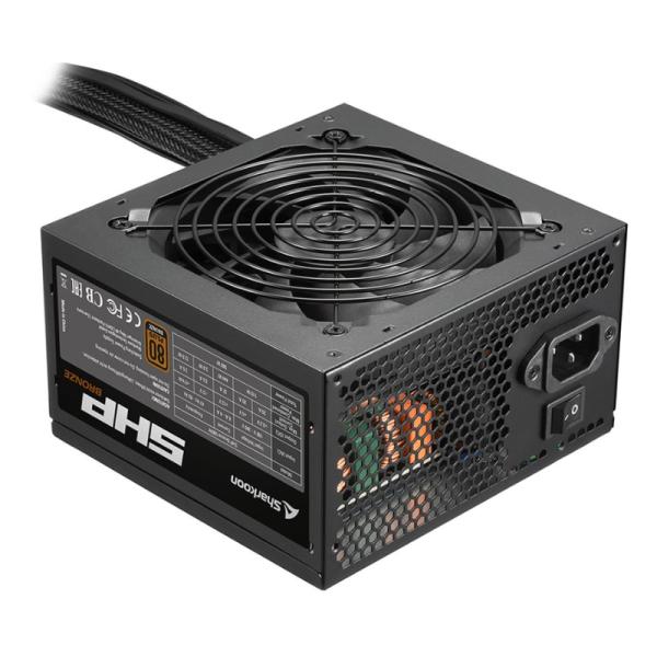 FUENTE DE PODER SHARKOON SHP BRONZE 500W 80 PLUS BRONZE NO MODULAR ATX 2.3 4044951028948