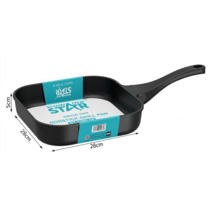 SARTÉN ANTIADHERENTE WINNING STAR ST-5200-28 ALUMINIO 28CM X 5CM GUO-671-WST-15635