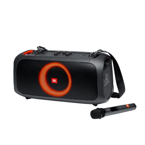 PARLANTE JBL PARTYBOX ON THE GO 100W BLUETOOTH A PRUEBA DE SALPICADURAS CON MICROFONO JBLPARTYBOXGOBAM