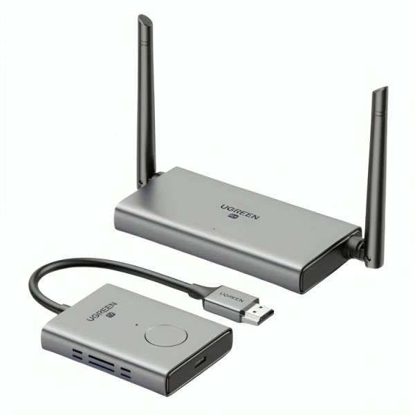 KIT EXTENSOR Y RECIBIDOR INALÁMBRICO DE VIDEO UGREEN CM506 HDMI VGA AUDIO 50M 1080P 50633A