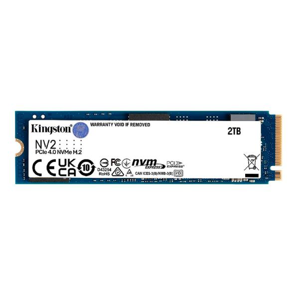 HD INTERNO SOLIDO 2TB KINGSTON NV2 M.2 2280 PCIE GEN4 X4 NVME 3500MB/S / 2800MB/S SNV2S/2000G