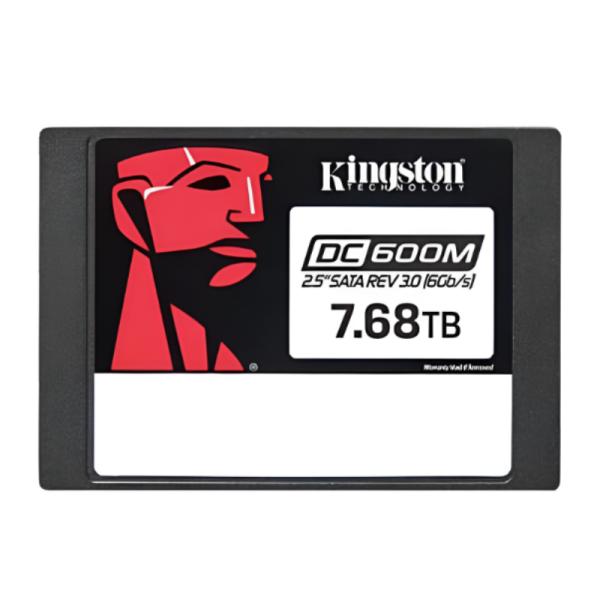 HD INTERNO SOLIDO 7680GB KINGSTON DC600M 2.5 PULG SATA III 560MB/S / 530MB/S SEDC600M/7680G