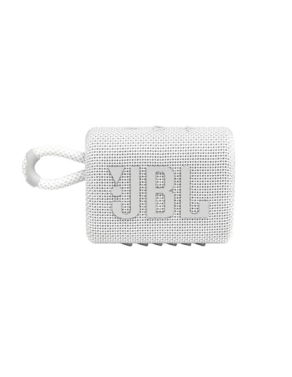 PARLANTE JBL GO 3 4W BLUETOOTH A PRUEBA DE AGUA JBLGO3WHTAM