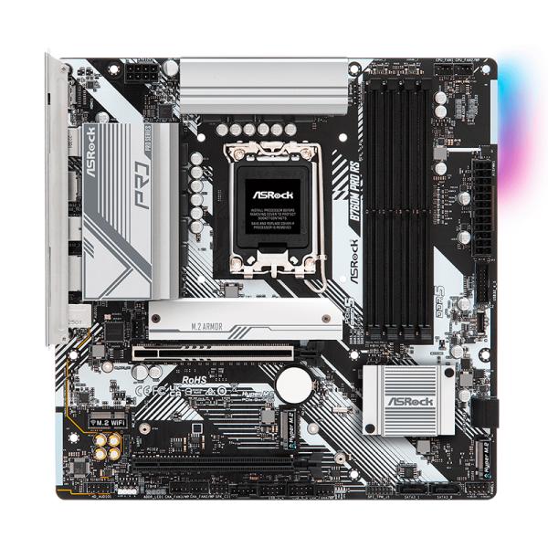 TARJETA MADRE ASROCK B760M PRO RS D4 LGA1700 MICRO-ATX DDR4