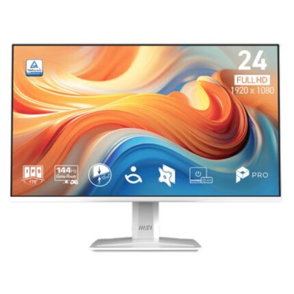 MONITOR MSI PRO MP243W E14 24 PULG PLANO 1920X1080 FHD 144 HZ IPS ADAPTIVE SYNC HDMI DISPLAYPORT HDR ALTAVOCES 9S6-3PD1CT-032