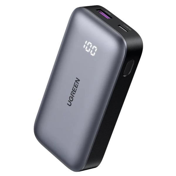 POWER BANK UGREEN PB502 1C1A 10000MAH USB-C / USB-A PANTALLA LED CARGA RÁPIDA 30W 25185