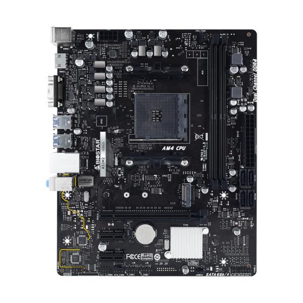 TARJETA MADRE BIOSTAR A32M2 AM4 MICRO-ATX DDR4